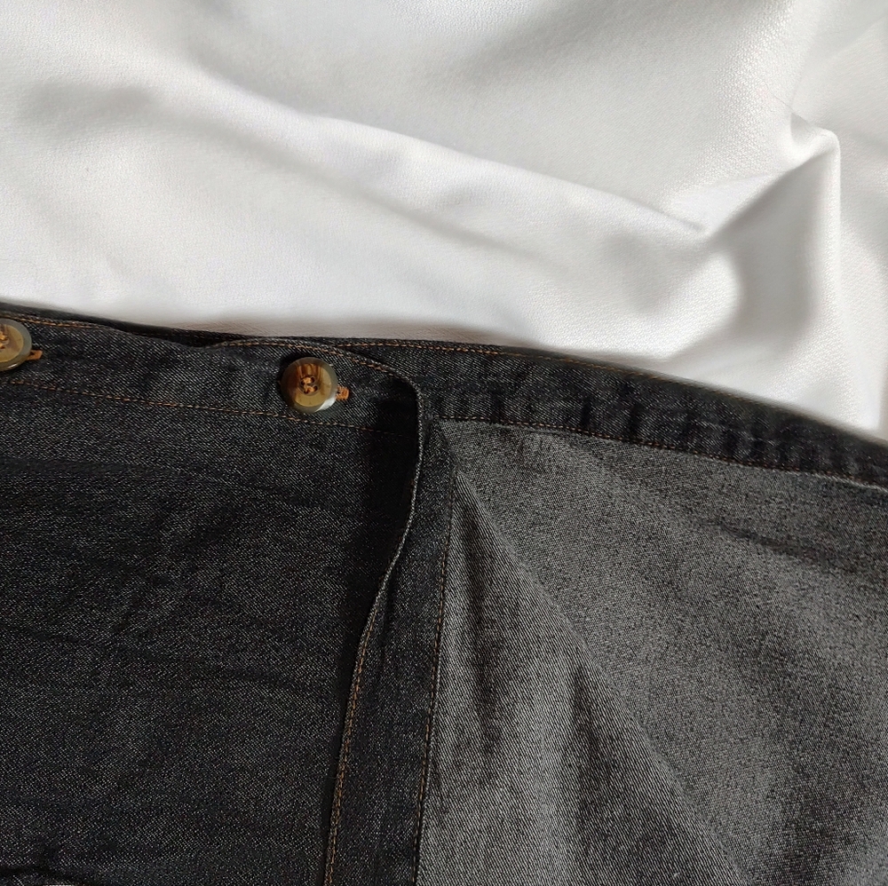 EUC Orvis Black Denim Dress/Lounger - Picture 9 of 10